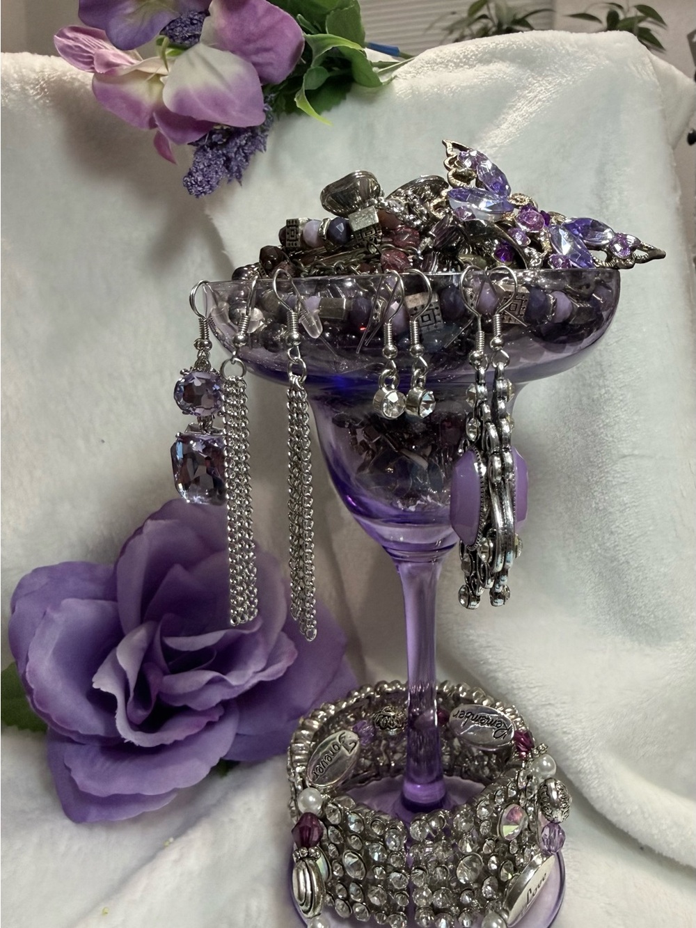 Purple Theme Jewelry Jar